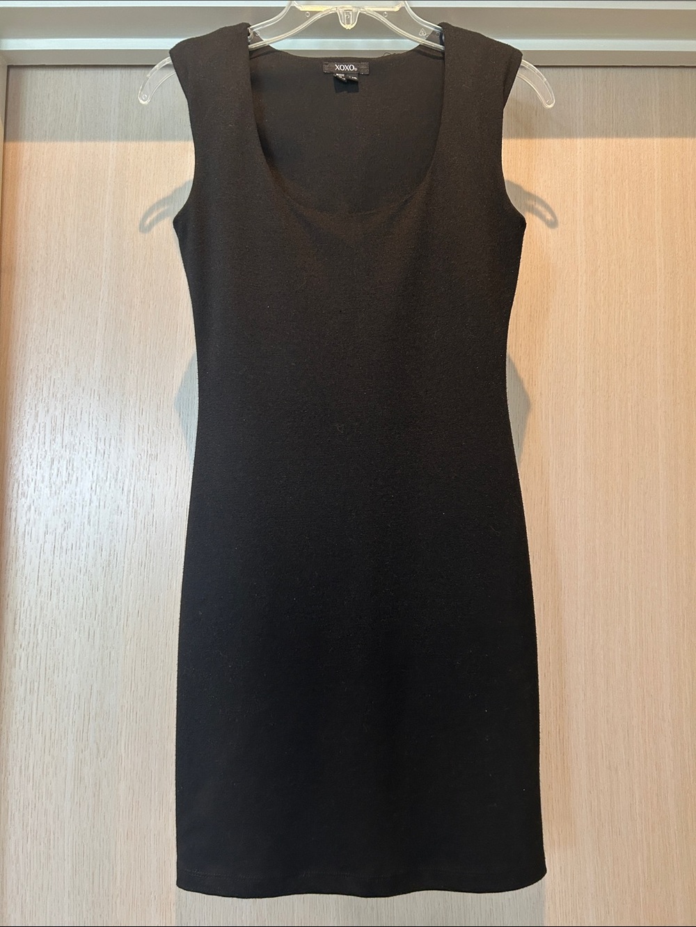 XOXO Black Sleeveless Scoop Neck Knit Dress